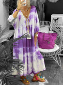 Bohemian Loose Casual Tie Dye Dress