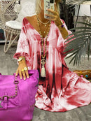 Bohemian Loose Casual Tie Dye Dress