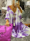 Bohemian Loose Casual Tie Dye Dress