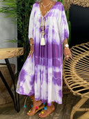 Bohemian Loose Casual Tie Dye Dress